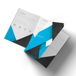 COUCHE 90grs 140x100 MM 4X4 - (1000 P.) 1 Dobra Central (140x200mm - Aberto)