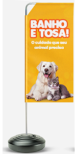 WIND BANNER RETANGULAR 650X2500 (1 Un.) KIT COMPLETO