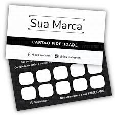 CARTÃO FIDELIDADE 48x88 mm Corte Reto - Couché Brilho - 4X1 - 250g (500 Un.)