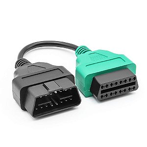 Cabos Adaptador FIAT JEEP Verde Para Multiecuscan / AlfaObd
