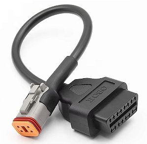 Cabo Adaptador Obd2 Para Moto HARLEY DAVISON  De 4 Pinos