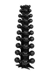 Torre com 10 pares de halteres de1 a 10kg