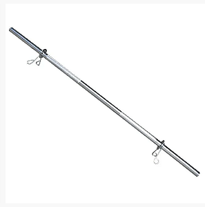 Barra 1,20m Maciça Cromada para exercícios