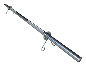 Barra 1,50m Maciça Cromada para exercícios