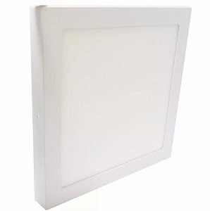 PLAFON LUMINÁRIA LED QUADRADO SOBREPOR 30X30 25W