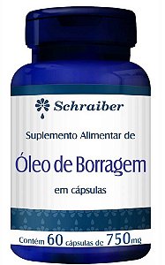 ÓLEO DE BORRAGEM - 750MG - 60 CÁPSULAS