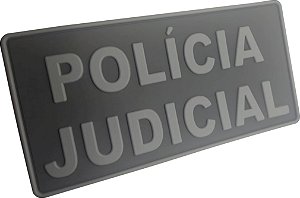 Tarja Emborrachado Policia Judicial Costas 18x10 cm