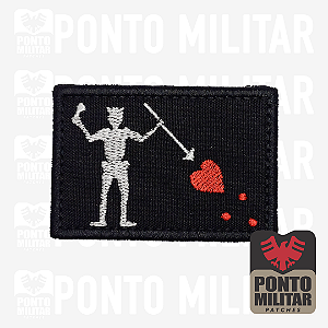 Barba Negra  forward  PCM Patch Bordado - Ponto Militar