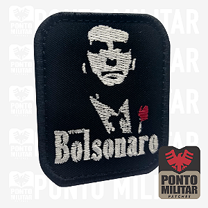 Bolsonaro o Chefão Patch Bordado C/Velcro - Ponto Militar