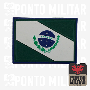 Patch Bandeira do Paraná Emborrachada 3D