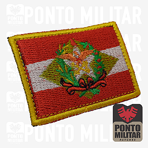 Bandeira de Santa Catarina Bordado Com Velcro - Patches Militares  Emborrachado e Bordados