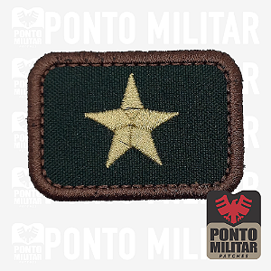 Patente Comandante Capacete Patch Bordado 5.5x4cm - Ponto militar