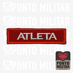 Atleta Emblema Patch Bordado Tarjeta Com Velcro - Ponto Militar