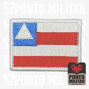Bandeira Estado Bahia Patch Bordado 7x5cm - Ponto Militar
