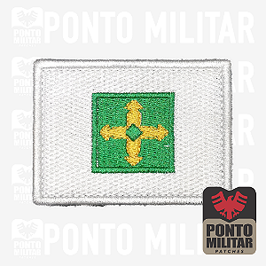 PatchsPatch Bandeira do Brasil Cia Militar Divisa de Gola Emborrachado 4x2cm