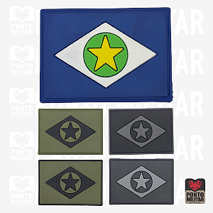 Bandeira da Alamenha Patch Bordado 7x5cm - Patches Militares