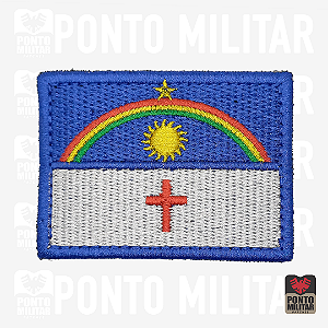 Bandeira Estado Pernambuco Patch Bordado 7x5 - Ponto Militar