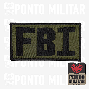 Emblema FBI Patch Bordado Costas 16x8,5cm - Ponto Militar