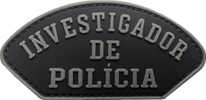 Patch Investigador Polícia Civil Emborrachado C/Velcro Ponto Militar