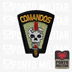 Escudo Comandos  I Comandos Anfíbios Patch Bordado - Ponto Militar