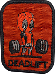 Patch emblema Bordado DEADLIFT Ponto Militar Patches C/Velcro