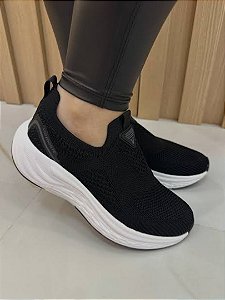 Tênis Slip On Via Marte Casual Knit Calce Fácil