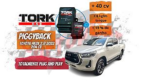 Piggyback TorkOne para Toyota Hilux / SW4 2.8 Diesel 204 cv 2022 / Conector Modulo ON/OFF