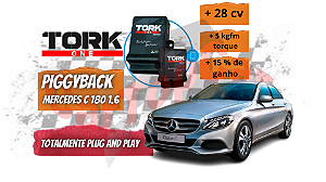 Piggybacl TorkOne para Mercedes C180 1.6 Turbo / com Bluetooth