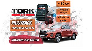 Piggyback TorkOne para Toyota Hilux / SW4 2.8 Diesel 177 cv ate 2020 / Conector Modulo ON/OFF
