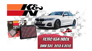 FILTRO K&N INBOX - BMW 116I | 118I | 120I | 125I 316I | 320I | 328I |420I  DE 2012 A 2018 - (COD. 33-2990)