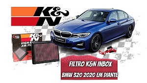 FILTRO K&N INBOX - BMW 320I 2020>| 330I 2019>GER G20 | | Z4 SDRIVE 2019>| Z4 G29 | M440I 2020>|  - (COD. 33-3136)