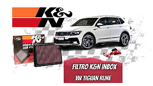 FILTRO K&N INBOX VW TIGUAN  RLINE | Jetta GLI  | GOLF GTI | PASSAT 2.0 2015 EM DIANTE | AUDI A3 2016 EM DIANTE - AUDIi Q3 2022 EM DIANTE REF. 33-3005