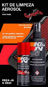 Kit Limpeza Aerosol para Filtro de Ar K&N  Ref 99-5000