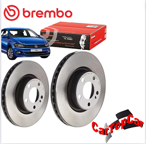 Par Disco Freio Brembo  Diant Vw Nivus / T-cross / Polo 1.0 1.4 Tsi