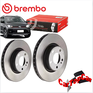 Par De Discos Brembo Original Vw Up 1.0 Tsi Todos