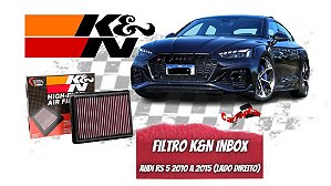 Filtro Ar K&n INBOX  Audi Rs4 Rs5 4.2  l 2010 A 2015 LADO DIREITO | REF. 33-3032