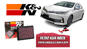 Filtro Ar K&n Toyota Corolla Rav4 1.8 2.0 16v Flex 33-2360