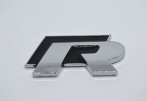 Emblema R (Rline) para Linha Volkswagen - Cor Preto