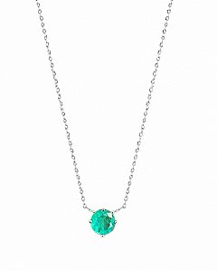 Colar Ball Turmalina 6mm Prata925