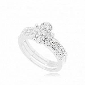 Anel Menina Cravejado