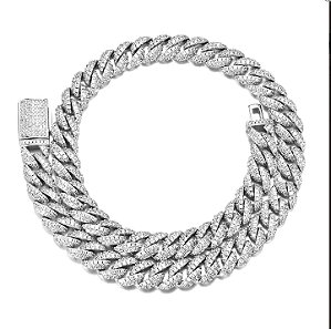 Colar Riviera Tramas Banho em Prata