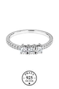 Anel Diamond Degrade Prata925