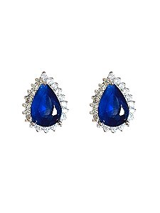 Brinco Prata925 Princesa Safira