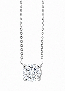 Colar Moissanite Ponto de Luz Prata925 6mm