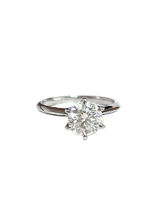 Anel Solitário Moissanite Prata925 8mm