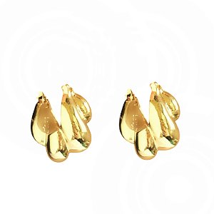 Brinco Argola Abaloada Croissant