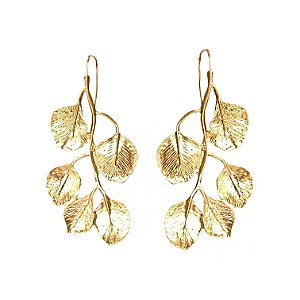 Brinco Ramo Texturizado Gold