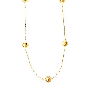 Colar Mini Esferas Gold