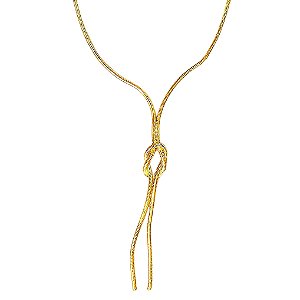 Colar Gravatinha Nó Gold