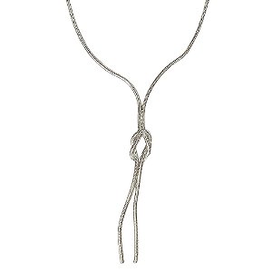 Colar Gravatinha Nó Rodio